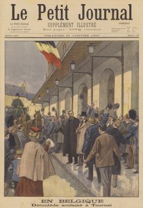 Paul Deroulede zostaje ciepło przyjęty w Tournai w Belgii