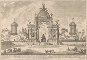 Seconda Macchina dla Chin z 1756 r.: Świątynia Ceres autorstwa after Paolo Posi Giuseppe Pozzi