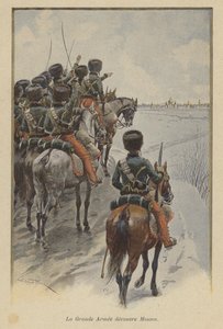 Napoleons Grande Armee przybywa pod Moskwę, 1812