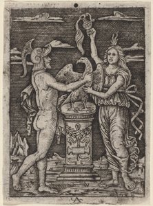 Konsekracja orła autorstwa after Peregrino da Cesena
