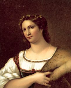 La Fornarina (chromolitho) autorstwa after Raphael