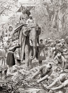 Inspekcja Sher Shah Suris Great North Road (obecnie The Grand Trunk Road), z Hutchinsons History of the Nations, wyd. 1915