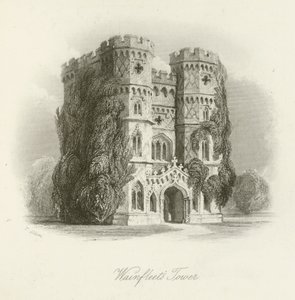 Wieża Wainfleets autorstwa after Thomas Allom