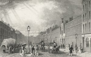 Farringdon Street i więzienie floty, 1830 r