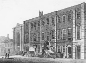 Widok południowy na Theatre Royal na Portugal Street, Lincolns Inn Fields, 1811
