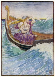 Przez dwa dni i dwie noce rzucano łodzią tam i tam autorstwa after Walter Crane