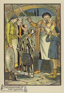 Rycerz Don Kichota autorstwa after Walter Crane