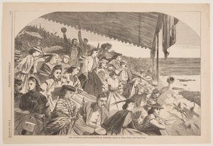 Nasze wodopoje – wyścigi konne w Saratoga autorstwa Winslow Homer