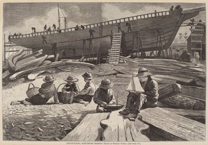Budowa statków, port Gloucester