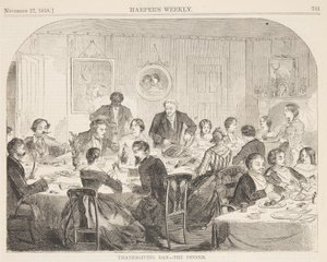 Święto Dziękczynienia – Kolacja autorstwa Winslow Homer
