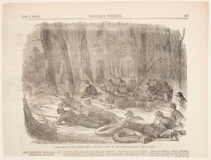 Armia Potomaku – nasza odległa pikieta w lesie autorstwa Winslow Homer