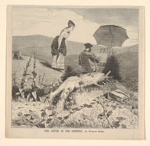 Artysta na wsi, z „Journal of Literature, Science and Art” Appletona, 19 czerwca 1869, okładka autorstwa Winslow Homer