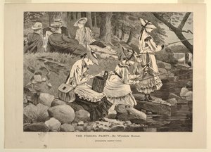 The Fishing Party, z „Journal of Literature, Science and Art” Appletona, 2 października 1869, dodatek autorstwa Winslow Homer