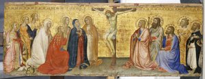 Chrystus na krzyżu z Marią Magdaleną i innymi świętymi, ok. 1360 (tempera na drewnie topoli) autorstwa also Manfredi de Battilori Bartolo di Fredi