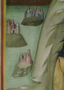 Fragment masakry sług i pasterzy Hioba autorstwa also Manfredi de Battilori Bartolo di Fredi