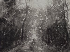 Alleluja II, 2017, akwaforta i akwatinta na papierze