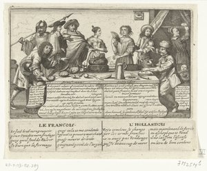 Francuz i Holender, 1673 Franschman Hollander / Le Francois L