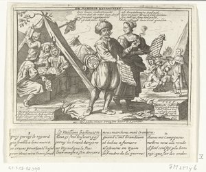 Dzielni Batawowie, 1673 Brave Bathaviers / Le Vaillans battaviers (tytuł na obiekcie) Sześć francuskich karykatur Holendrów z 1673 r. (tytuł serii)