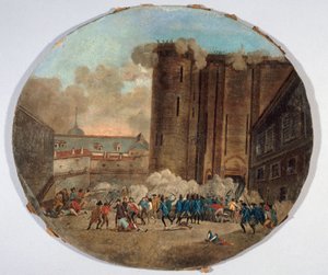 Francuski: Prise de la Bastille, 14 lipca 1789 r. (P707-1) autorstwa anonymous 