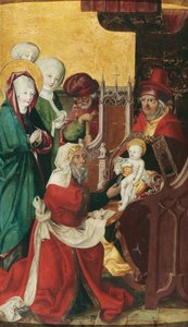 niemiecki: Beschneidung Christi (Innenseite); Maria einer Heimsuchung (Außenseite) Obrzezanie Chrystusa