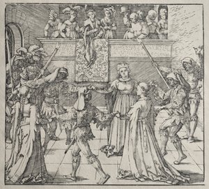 Maskarada autorstwa attributed to Albrecht Dürer