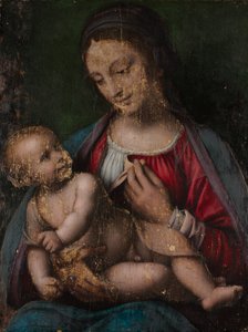 Dziewica i Dziecko autorstwa attributed to Bernardino Luini