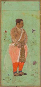 Portret Suraj Singh Rathor, Raja of Marwar i wuja Shah Jahana: strona z albumu księcia Khurrama autorstwa attributed to Bishandas