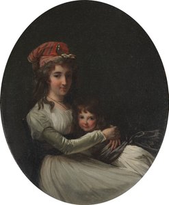 Portret matki i córki autorstwa attributed to Henri Pierre Danloux