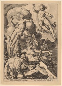 Cztery Żywioły autorstwa attributed to Jacob Matham, after Hendrick Goltzius
