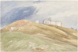 Zamek na wzgórzu autorstwa attributed to James Bulwer