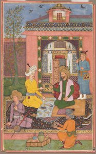 Uczta w otoczeniu pawilonu autorstwa attributed to Muhammad Ali