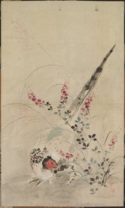 Bażant i Trawy autorstwa attributed to Ogata Kōrin