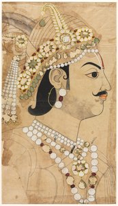 Portret Maharaja Pratapa Singha (1764-1803) autorstwa attributed to Sahib Ram