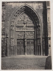 Wejście do katedry św. Lorenza w Norymberdze autorstwa attributed to Schrag