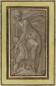 Akt z Putto autorstwa called Bertoia Jacopo Zanguidi