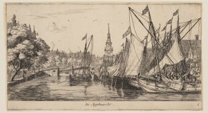 De Appelmarckt, z Widoki Amsterdamu