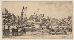 S. Anthonis Marckt met de Waegh, z Widoki Amsterdamu