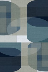 Abstrakcyjne niebieskie wzory geometryczne autorstwa cartissi