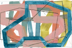 Abstrakcyjne geometryczne pociągnięcia pędzla autorstwa cartissi