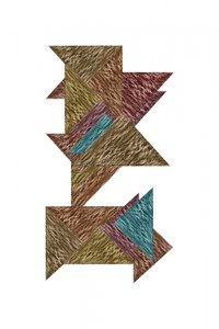 Puzzle z abstrakcyjnym wzorem autorstwa cartissi