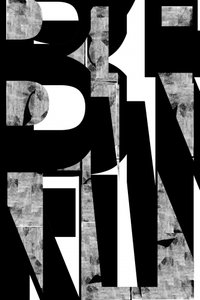 Wyrazista typografia graficzna autorstwa cartissi