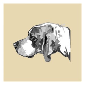 Elegancki profil psa autorstwa cartissi
