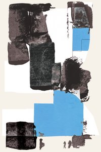 Geometryczna niebieska abstrakcja autorstwa cartissi