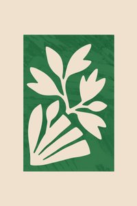 Minimalistyczny botaniczny wycięty wzór autorstwa cartissi