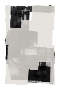 Monochromatyczna geometria pociągnięć pędzla autorstwa cartissi