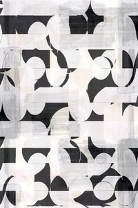 Monochromatyczny wzór geometryczny autorstwa cartissi