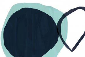 Nakładające się odcienie turkusowo-niebieskiego