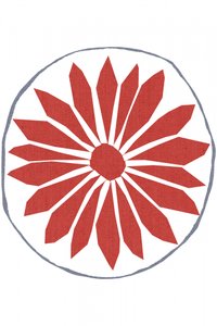 Czerwony kwiat ludowy autorstwa cartissi