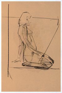 Studium siedzącej nagości autorstwa cartissi