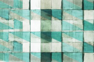 Turkusowe geometryczne bloki autorstwa cartissi